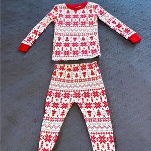 Carter's Red and White Patterned Kids Pajama Set & Peanuts 2 for $10